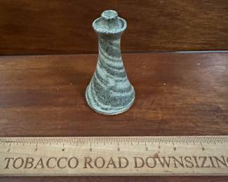 P115 - $40. Steve Abee, Lenoir NC Swirl Candleholder. 