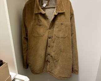 P168 - $30 - LL Bean XXXL - Regular. Corduroy Jacket with sherpa lining. 