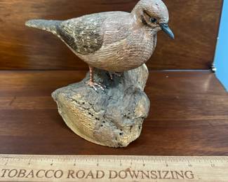 P116 - $30. Bill Faix Carved Wooden Bird. 