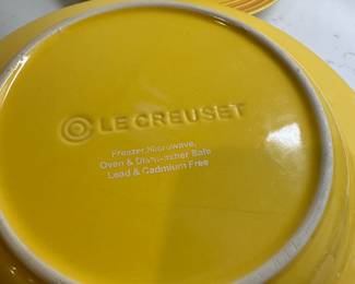 P141 - $20. Set of 2 Le Creuset Shallow Soup Bowls