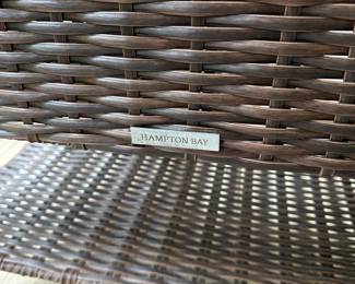 P38 - $100. Hampton Bay Outdoor Coffee Table. Measures 36" wide x 20" deep x 20" tall