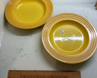 P141 - $20. Set of 2 Le Creuset Shallow Soup Bowls