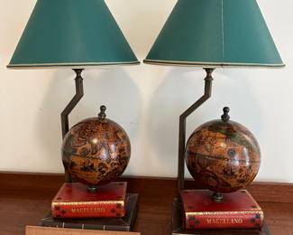 P11 - $125. Pair of Table lamps (Believed to be Scully & Scully) Made in Italy. Measures 26" tall. Excellent Condition!