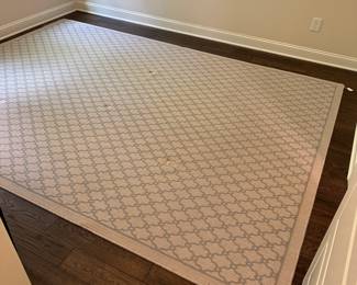 P3 - $400. Ethan Allen Chapman II area rug. Measures 8' x 11'2". Has been used under a bed in guest bedroom. Appears to be in excellent condition.  "Headwind" color pattern. 