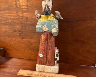 P98 - $30 Carved Wood Saint. 