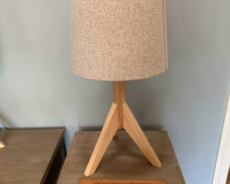 P28 - $40 PAIR of Table Lamps. Measures 25" tall. Bases and Shades are in excellent condition. 