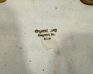 P113 - $35. Crystal King Pottery Dish. 