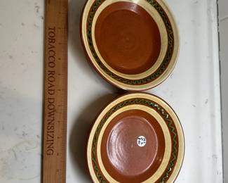 P138 - $40. Set of 2 Westmoore Pottery Plates - 2014