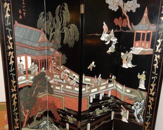 4 Panel Oriental Screen