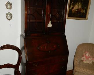 Mahogany Secretary w claw feet