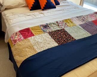 Sealy Queen mattresses, also purchased from Illini Mattress. Pretty vintage hand-made quilt and hand-made Illini quilted pillows