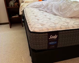 Sealy Queen mattresses, also purchased from Illini Mattress. Used for one year. But as a guest room, most likely seldom used!