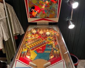 1974 Gottlieb's Sky Jump pinball machine. Originally from a bar on campus!