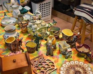 Lots Of Donkey Sets-Planters And S&P