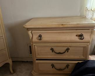 Pieces of the 8 piece bedroom set nightstand