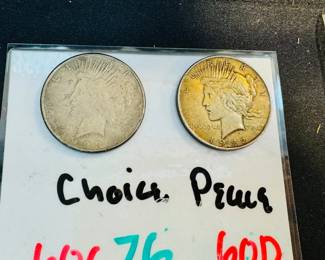 1922 & 1923 Silver Peace Dollar