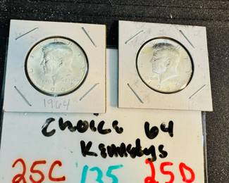 Kennedy 1964 Silver Coin 