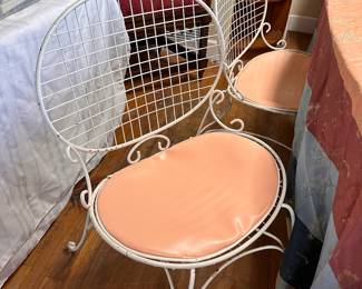 Vintage metal chairs