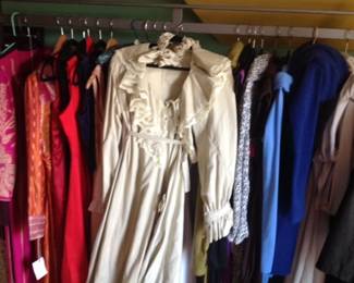 More clothes, Vintage, designer, new and used. Lots of slips and bed wear. Lots of new Women's Jeans (sizes 30, 24, 14, and s-m)