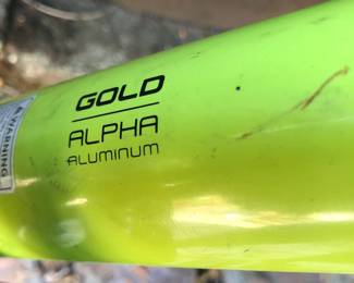 ALPHA GOLD light weight 27 speed. Asking $225 (bid, offer is pending if it's not sold this weekend.)