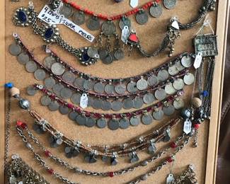 Ethnic jewelry display. Still working on other displays.