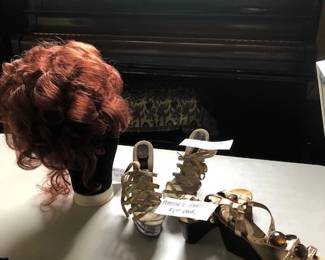 Wig and shoes