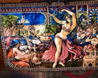 Tapestry, 3 various ones. . . This one is a collectable. Lost design when factory burned down in Lebanon. Especially good coloring!