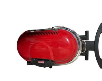 Coleman portable grill on wheels 