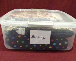 Assorted Quilt Backings