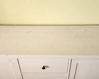 White With Cabinets and Drawers