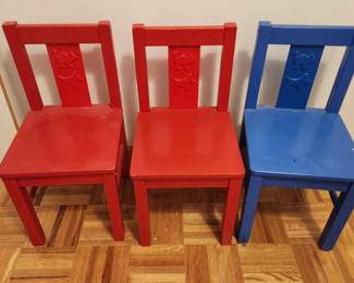 3 Toddler Chairs