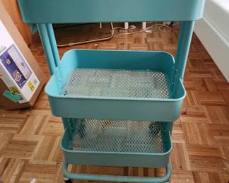 Blue Storage Cart