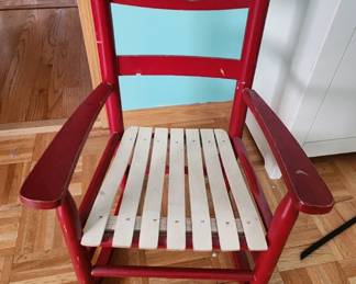 Small Wood Rocking Chair
