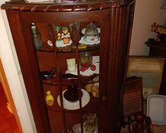 Bow Front Curio Cabinet