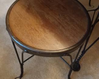 Stool with table