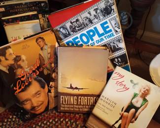 Books: Marilyn Monroe, Flying Fortress, etc