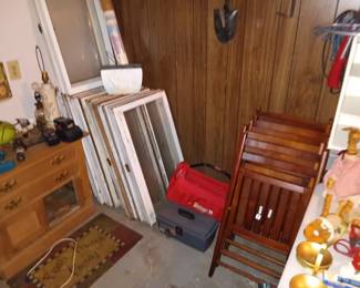 Window Sashes; Wood Folding Chairs