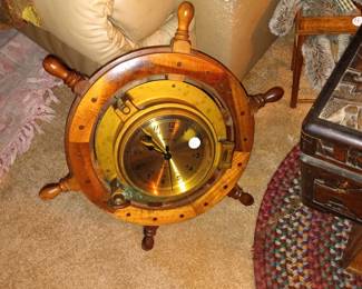 Ships Wheel Clock