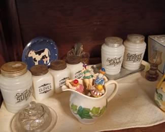 Milk Glass Shakers
