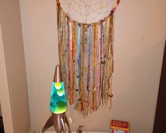 Rocket Lava Lamp, Dream Catcher, etc