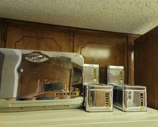 Vintage Canister & Bread Box set