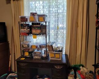 Vintage Hats, Desk, Hand Made Scarfs