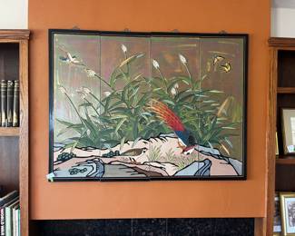 Vintage Chinese painting, comes in 4 panels