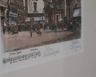 Signed wall art, primary bedroom, to the left as you enter the home.