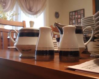 Navy and silver is what my camera was trying to say and failed horribly. 