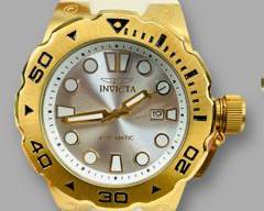 Invicta Pro Diver Exclusive White Sunburst Automatic Divers Watch Model No. 23507
