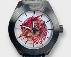 Android USA Red Tattooed Dragon Automatic Skeleton Watch Ref. AD 651
