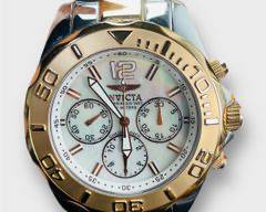 Invicta Ocean Ghost Rose Gold & Mother of Pearl Mechanical Chronograph Divers Watch Model No. 4732
