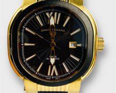 Swiss Legend Legato Cirque Black Guilloche Automatic Dress Watch
