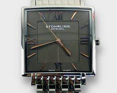 Stuhrling Original Square Quartz Dress Watch
